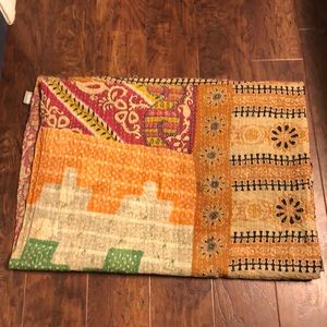 Taj Hotel reclaimed fabric blanket